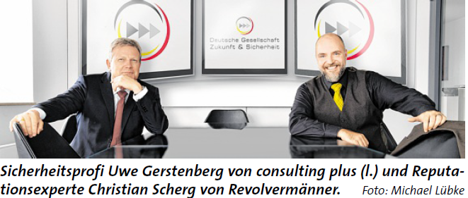 WAZ | Uwe Gerstenberg gründet gemeinsam mit Christian Scherg die Deutsche Gesellschaft für Zukunft & Sicherheit